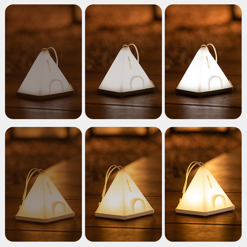 Contemporary Creative Tent Shape Triangle ABS PP LED Outdoor Light For Outdoor Patio | Kalsten