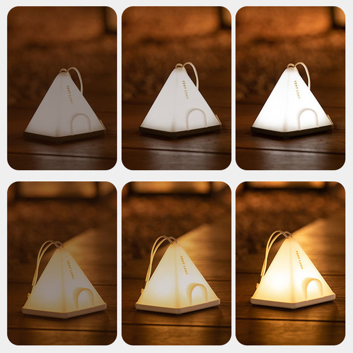 Contemporary Creative Tent Shape Triangle ABS PP LED Outdoor Light For Outdoor Patio | Kalsten