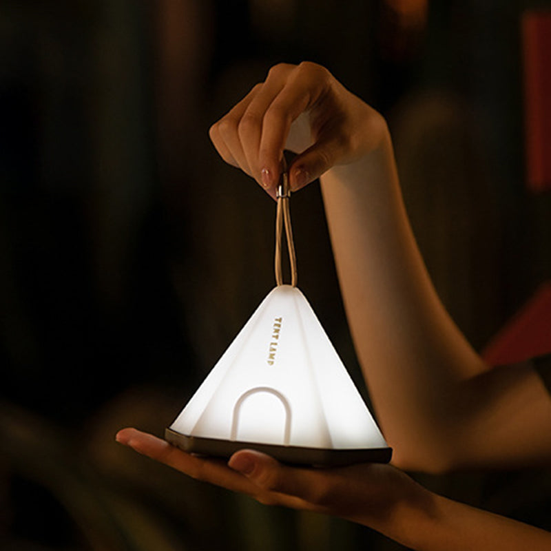 Contemporary Creative Tent Shape Triangle ABS PP LED Outdoor Light For Outdoor Patio | Kalsten