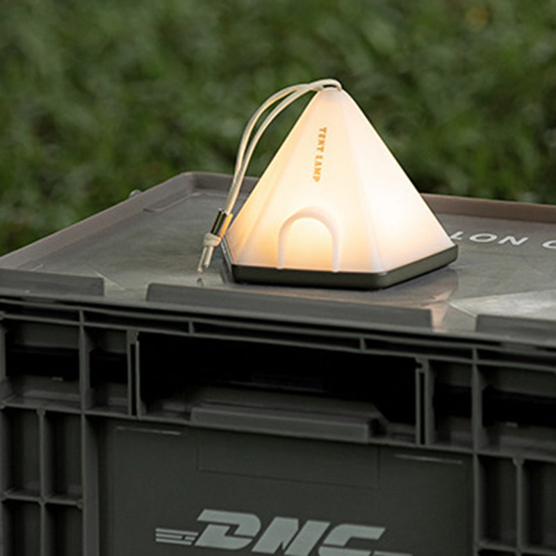 Contemporary Creative Tent Shape Triangle ABS PP LED Outdoor Light For Outdoor Patio | Kalsten