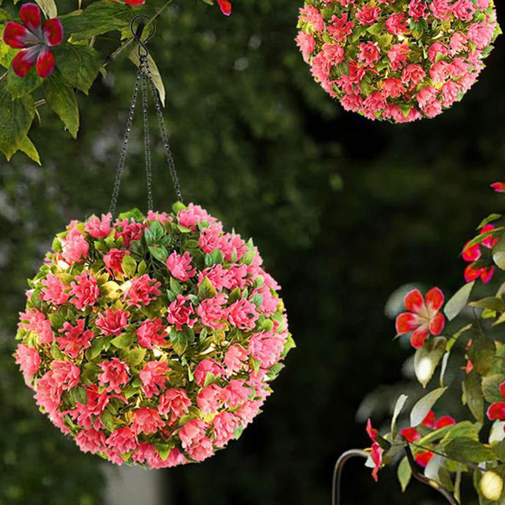 Modern Art Deco Round Flower Bouquet Plastic LED Outdoor Light For Garden | Kalsten