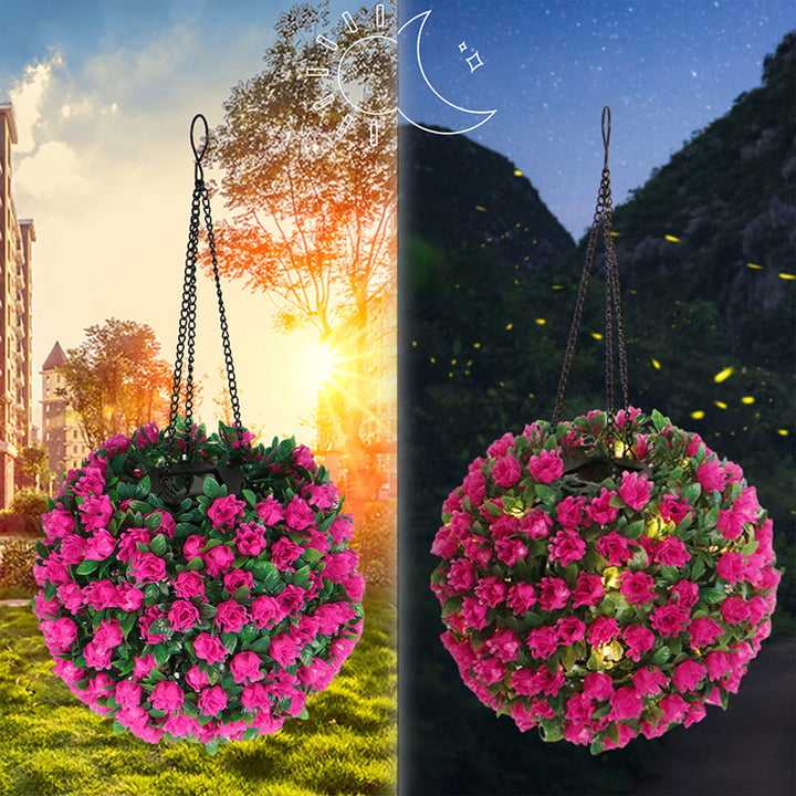 Modern Art Deco Round Flower Bouquet Plastic LED Outdoor Light For Garden | Kalsten