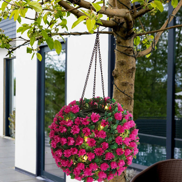 Modern Art Deco Round Flower Bouquet Plastic LED Outdoor Light For Garden | Kalsten