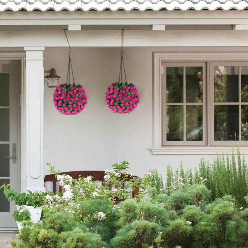 Modern Art Deco Round Flower Bouquet Plastic LED Outdoor Light For Garden | Kalsten