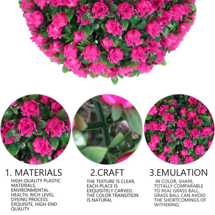 Modern Art Deco Round Flower Bouquet Plastic LED Outdoor Light For Garden | Kalsten