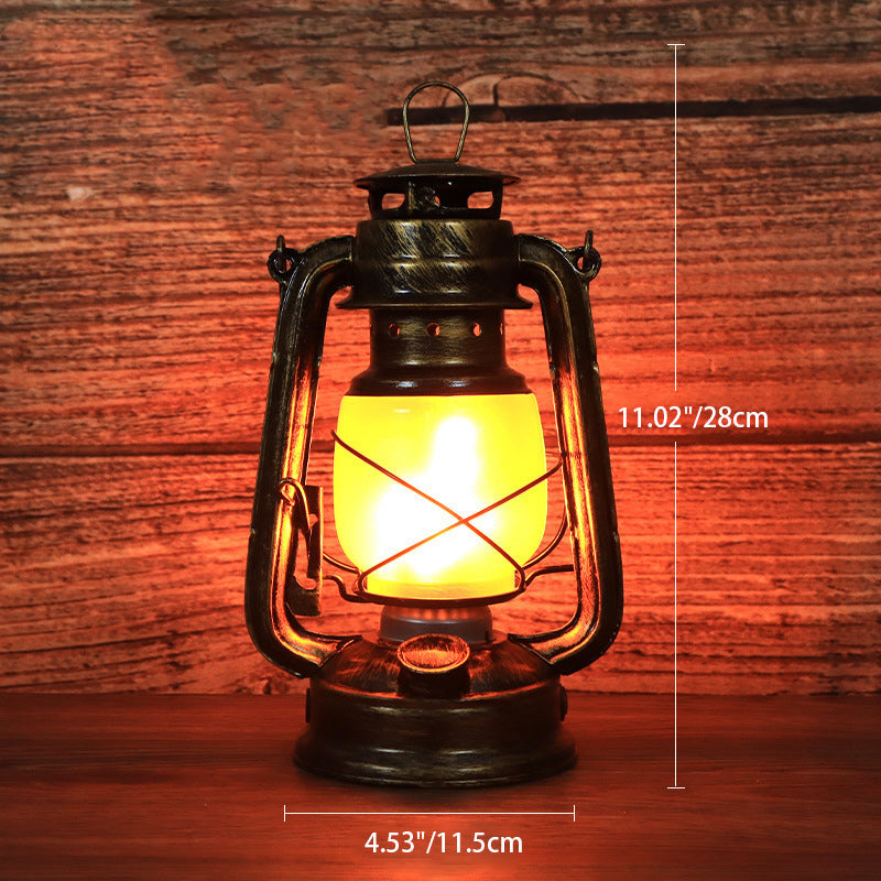 Kalsten | Traditional Vintage Round Horse Lamp Iron Acrylic LED Table Lamp for the Living Room