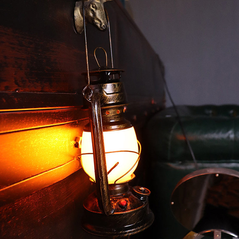 Kalsten | Traditional Vintage Round Horse Lamp Iron Acrylic LED Table Lamp for the Living Room