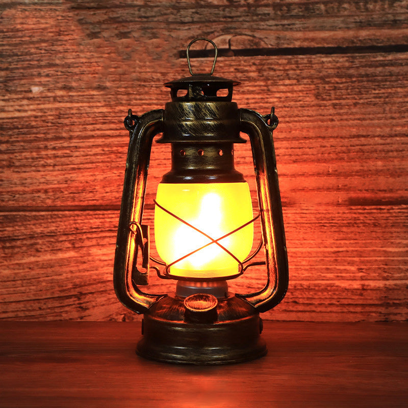 Kalsten | Traditional Vintage Round Horse Lamp Iron Acrylic LED Table Lamp for the Living Room