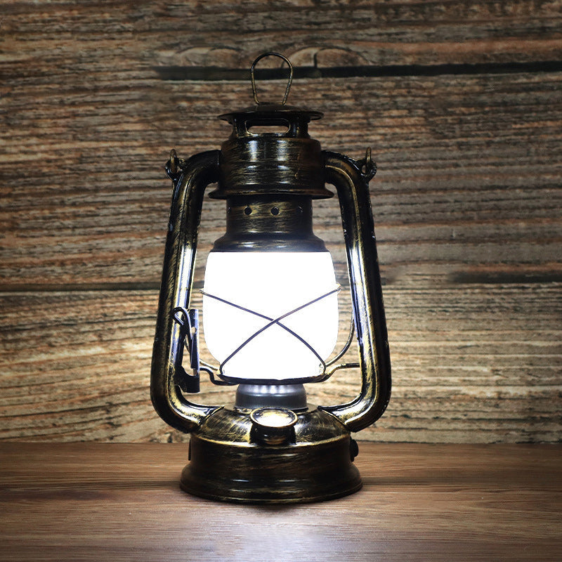 Kalsten | Traditional Vintage Round Horse Lamp Iron Acrylic LED Table Lamp for the Living Room