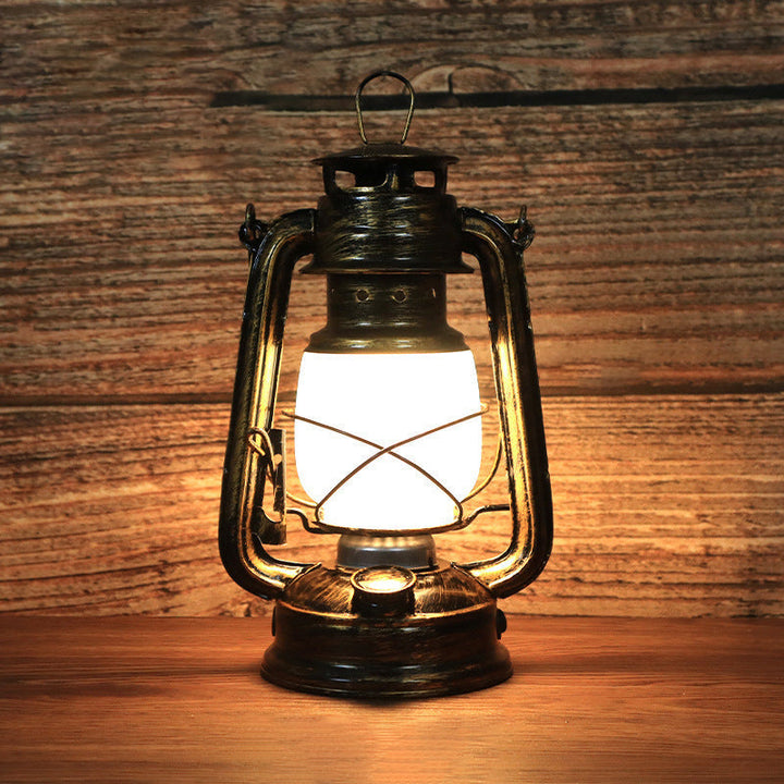 Kalsten | Traditional Vintage Round Horse Lamp Iron Acrylic LED Table Lamp for the Living Room