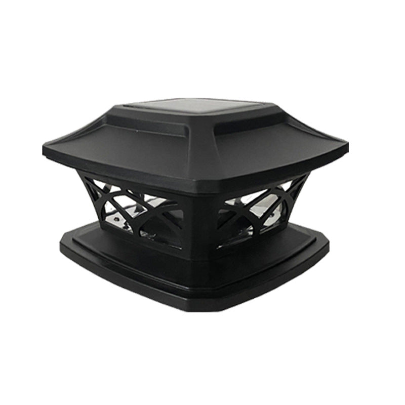 Modern Simplicity Square Plastic LED Post Head Light Outdoor Light For Garden | Kalsten