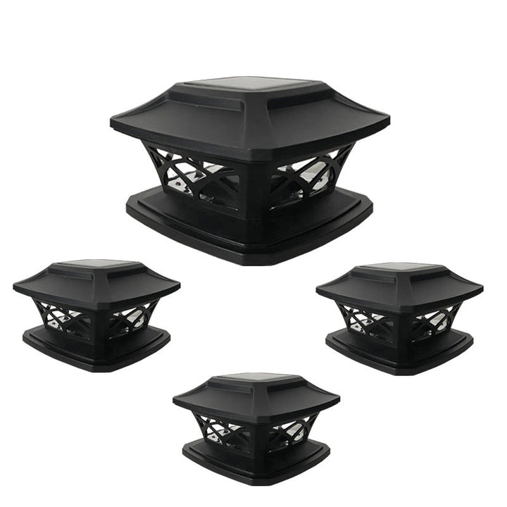 Modern Simplicity Square Plastic LED Post Head Light Outdoor Light For Garden | Kalsten