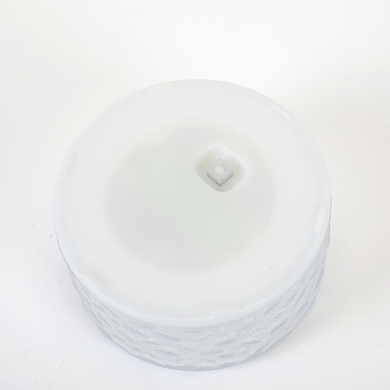 Modern Minimalist Solar Round Ice Brick Shape Acrylic LED Outdoor Light For Garden | Kalsten