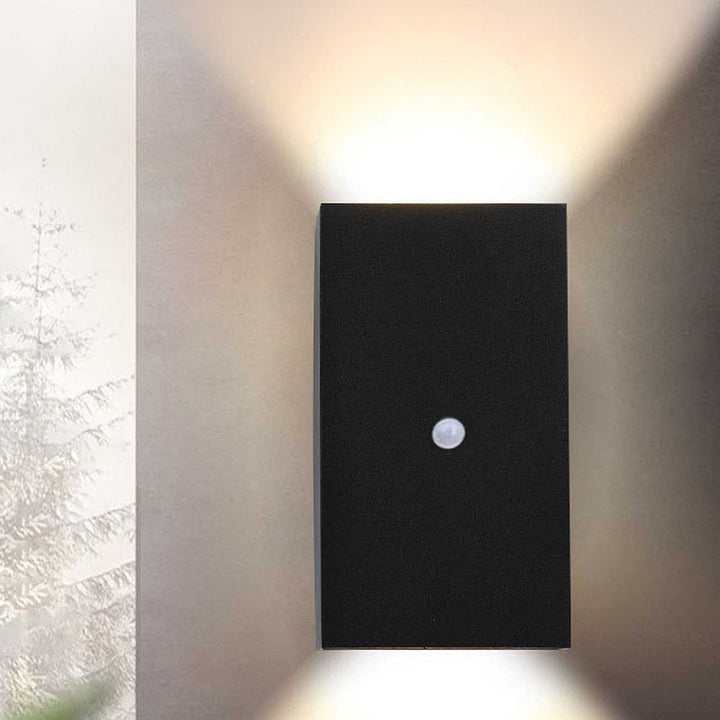 Modern Minimalist Waterproof Rectangular Aluminum LED Outdoor Wall Sconce Lamp For Outdoor Patio | Kalsten