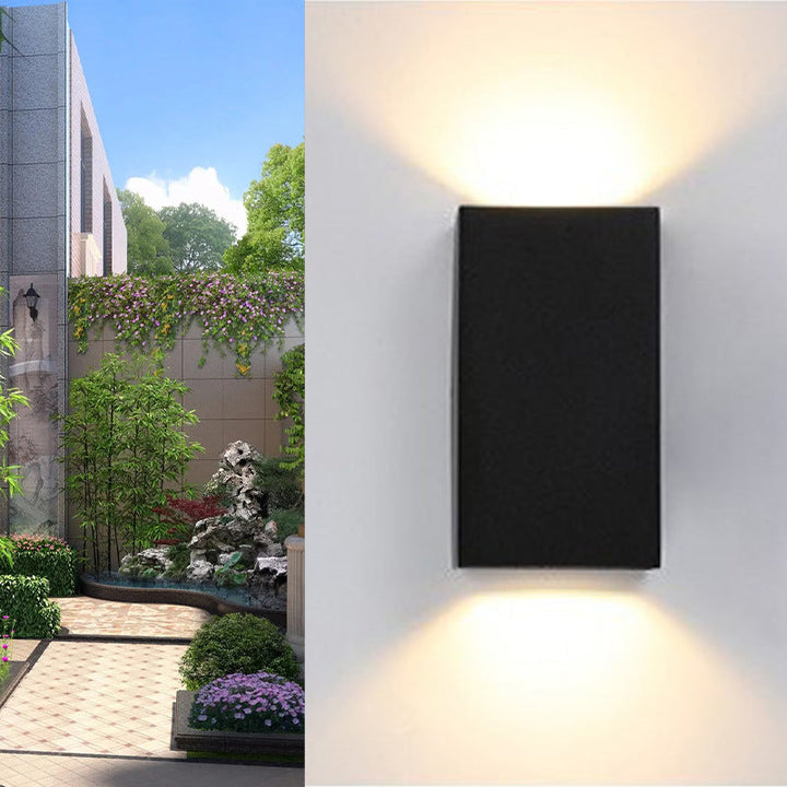 Modern Minimalist Waterproof Rectangular Aluminum LED Outdoor Wall Sconce Lamp For Outdoor Patio | Kalsten