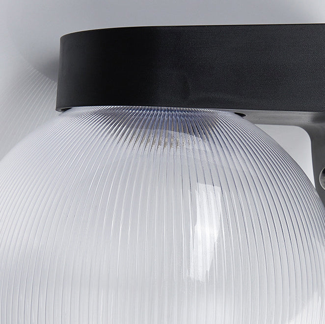 Modern Simplicity Waterproof Orb Polycarbonate Acrylic 1-Light Wall Sconce Lamp For Outdoor Patio | Kalsten