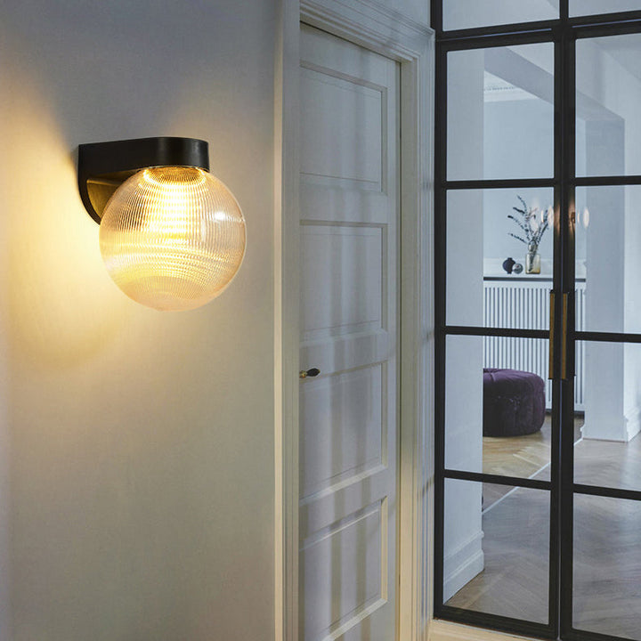 Modern Simplicity Waterproof Orb Polycarbonate Acrylic 1-Light Wall Sconce Lamp For Outdoor Patio | Kalsten