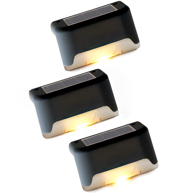 Modern Minimalist Solar Waterproof Rectangular Plastic LED Outdoor Light For Garden | Kalsten