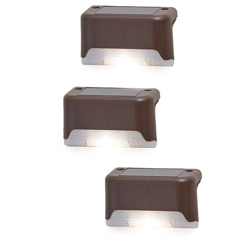 Modern Minimalist Solar Waterproof Rectangular Plastic LED Outdoor Light For Garden | Kalsten