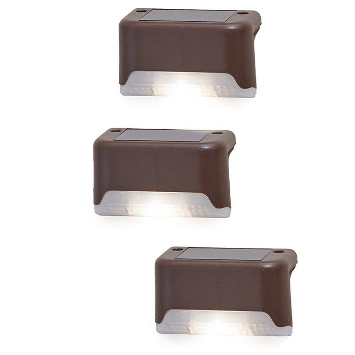 Modern Minimalist Solar Waterproof Rectangular Plastic LED Outdoor Light For Garden | Kalsten