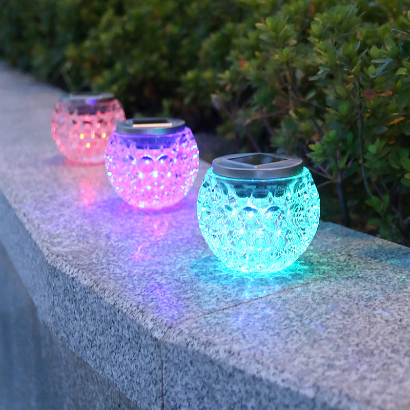 Modern Art Deco Solar Glass Jar Full Of Stars ABS Stainless Steel LED Outdoor Lights For Garden | Kalsten