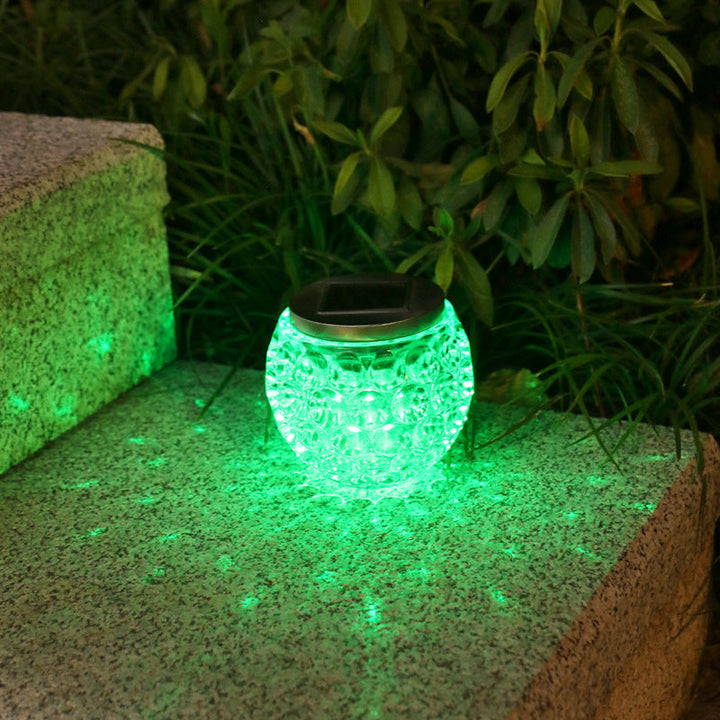 Modern Art Deco Solar Glass Jar Full Of Stars ABS Stainless Steel LED Outdoor Lights For Garden | Kalsten
