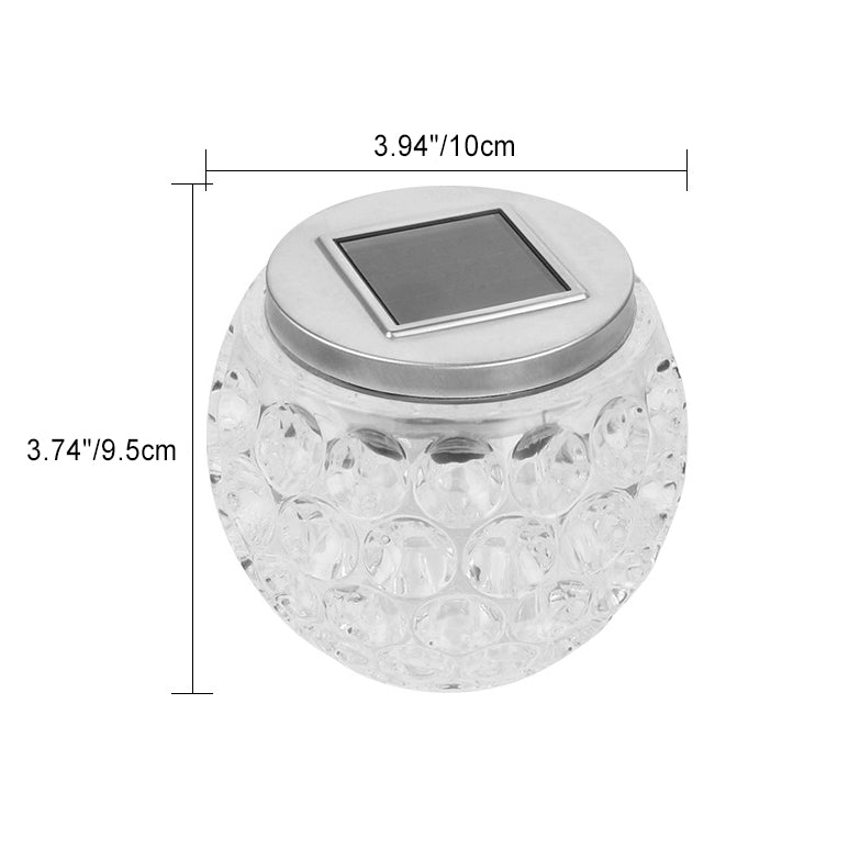 Modern Art Deco Solar Glass Jar Full Of Stars ABS Stainless Steel LED Outdoor Lights For Garden | Kalsten