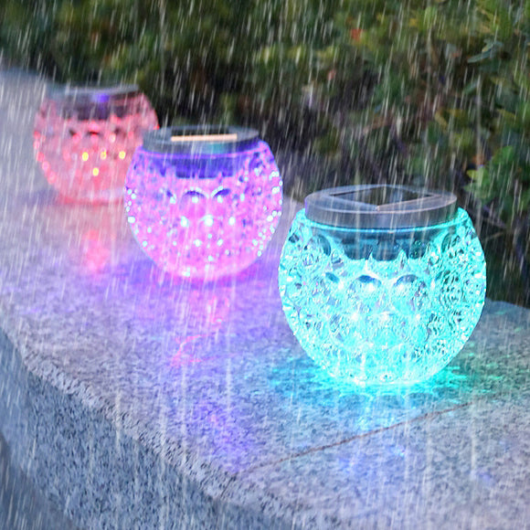 Modern Art Deco Solar Glass Jar Full Of Stars ABS Stainless Steel LED Outdoor Lights For Garden | Kalsten