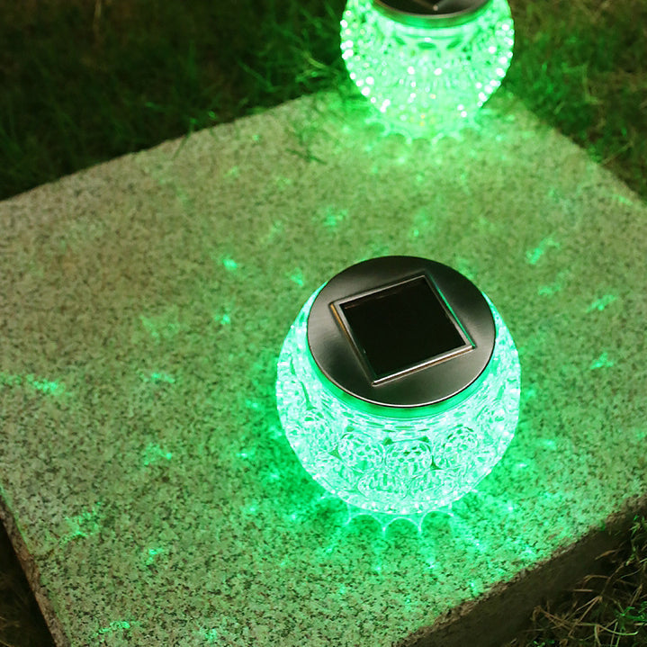 Modern Art Deco Solar Glass Jar Full Of Stars ABS Stainless Steel LED Outdoor Lights For Garden | Kalsten