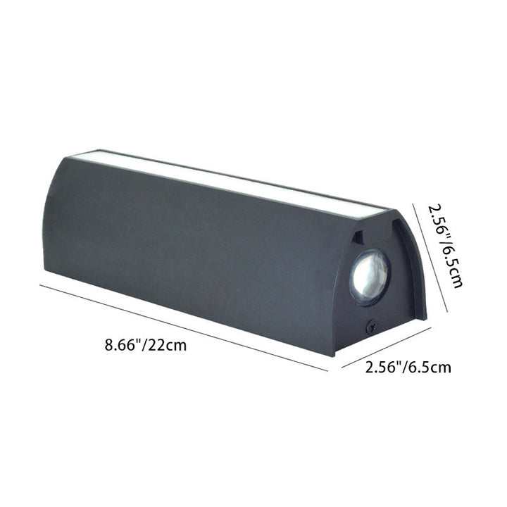 Modern Minimalist Column Plastic LED Wall Sconce Lamp For Garden | Kalsten