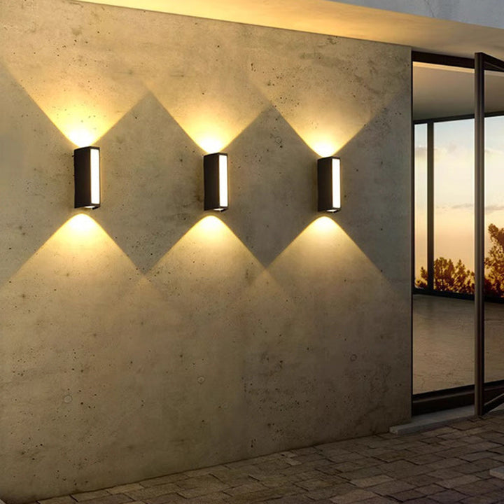Modern Minimalist Column Plastic LED Wall Sconce Lamp For Garden | Kalsten