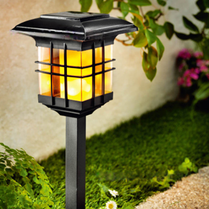 Modern Minimalist Column Plastic LED Solar Standing Floor Lamp For Garden | Kalsten