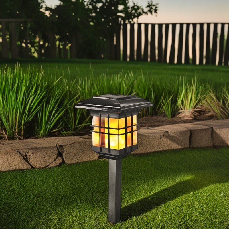 Modern Minimalist Column Plastic LED Solar Standing Floor Lamp For Garden | Kalsten