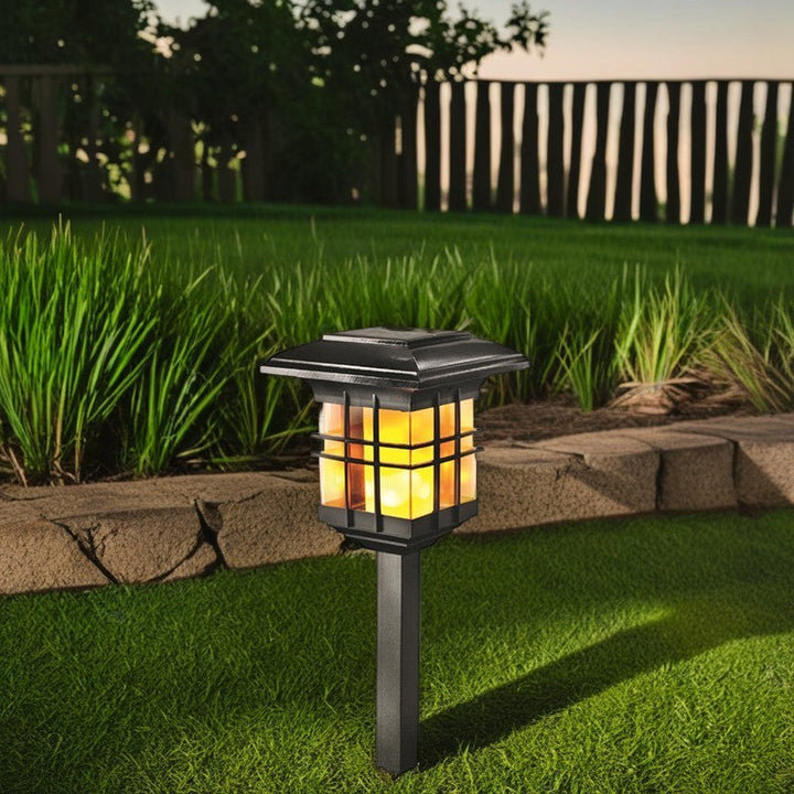 Modern Minimalist Column Plastic LED Solar Standing Floor Lamp For Garden | Kalsten
