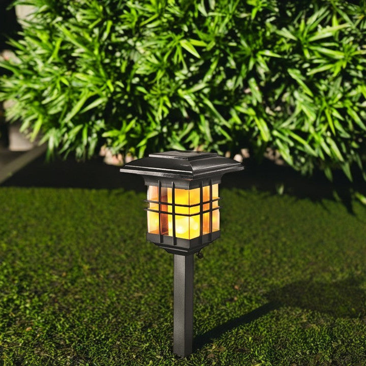 Modern Minimalist Column Plastic LED Solar Standing Floor Lamp For Garden | Kalsten