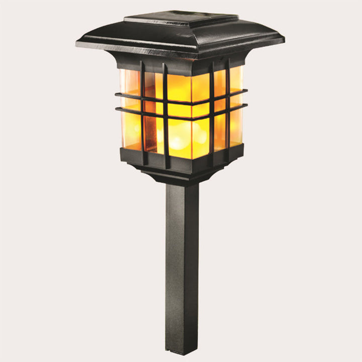 Modern Minimalist Column Plastic LED Solar Standing Floor Lamp For Garden | Kalsten