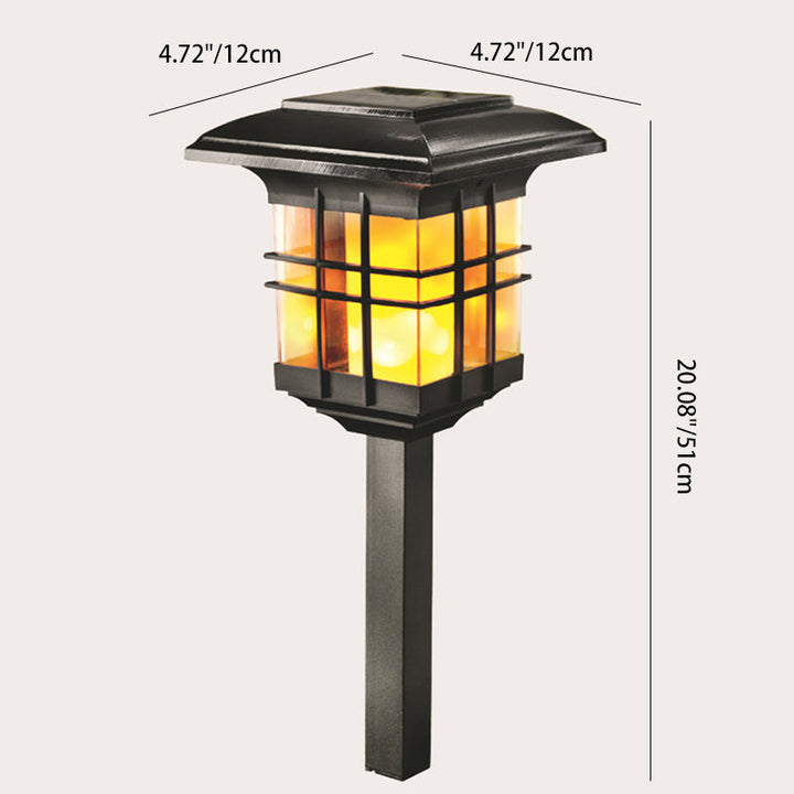 Modern Minimalist Column Plastic LED Solar Standing Floor Lamp For Garden | Kalsten