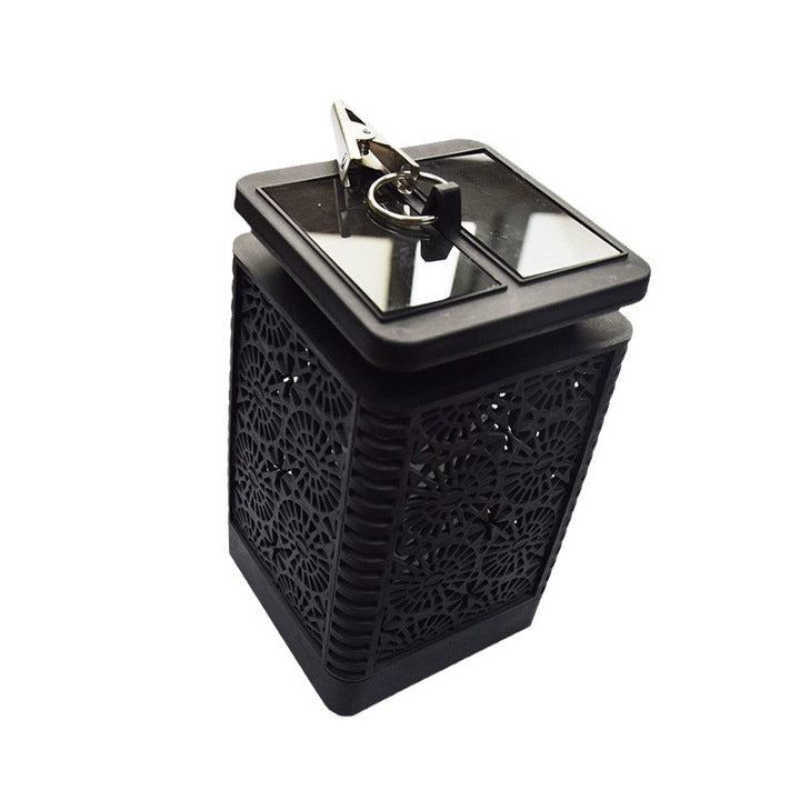 Contemporary Retro Solar Waterproof Rectangular Lantern Flame ABS LED Landscape Lighting Outdoor Light For Outdoor | Kalsten