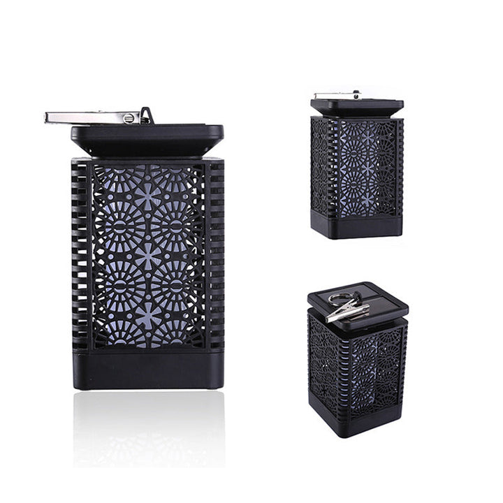 Contemporary Retro Solar Waterproof Rectangular Lantern Flame ABS LED Landscape Lighting Outdoor Light For Outdoor | Kalsten