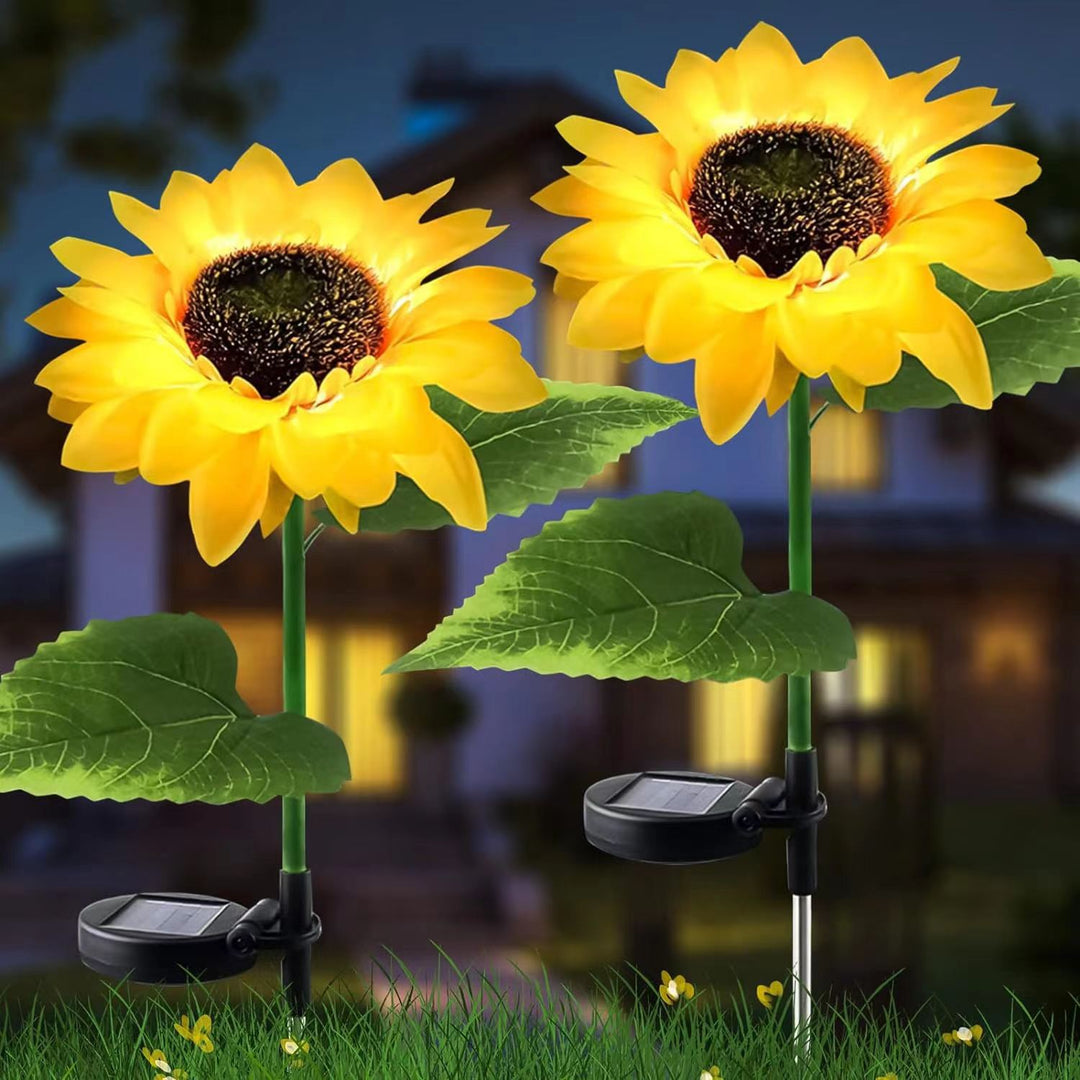 Contemporary Creative Artificial Flower LED Solar Waterproof Lawn Insert Light For Outdoor Patio | Kalsten