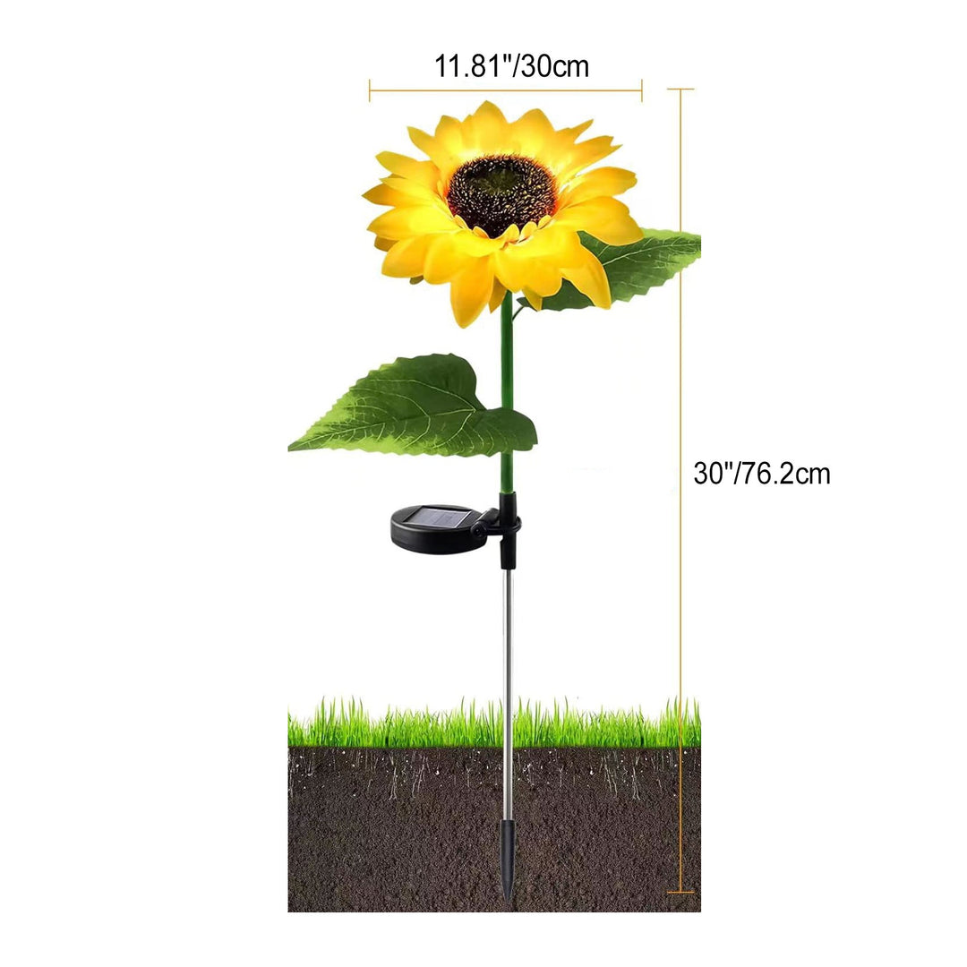 Contemporary Creative Artificial Flower LED Solar Waterproof Lawn Insert Light For Outdoor Patio | Kalsten