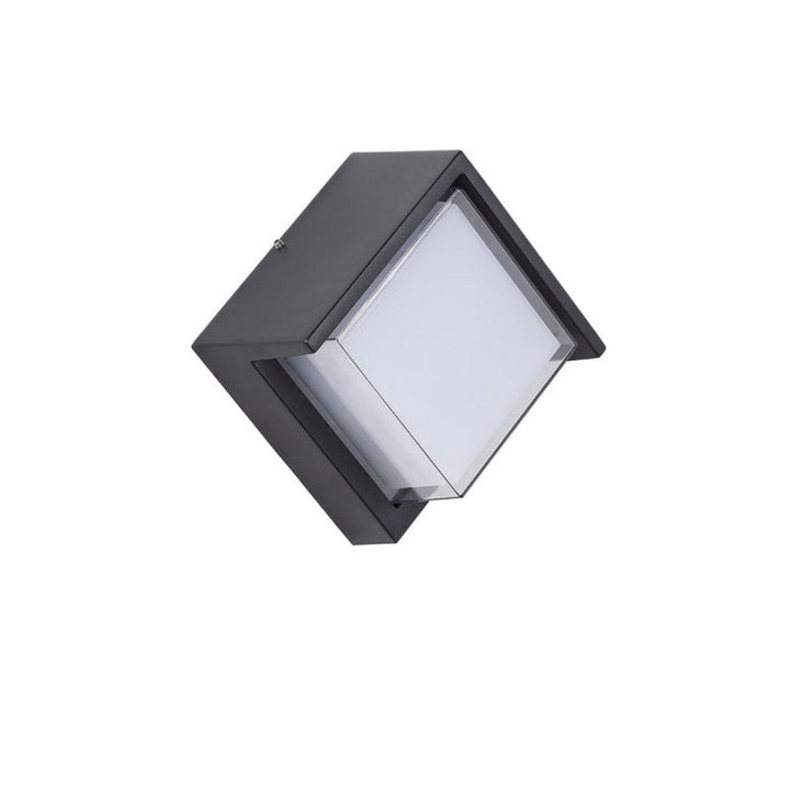Modern Minimalist Waterproof Round Square Plastic Acrylic LED Wall Sconce Lamp For Garden | Kalsten