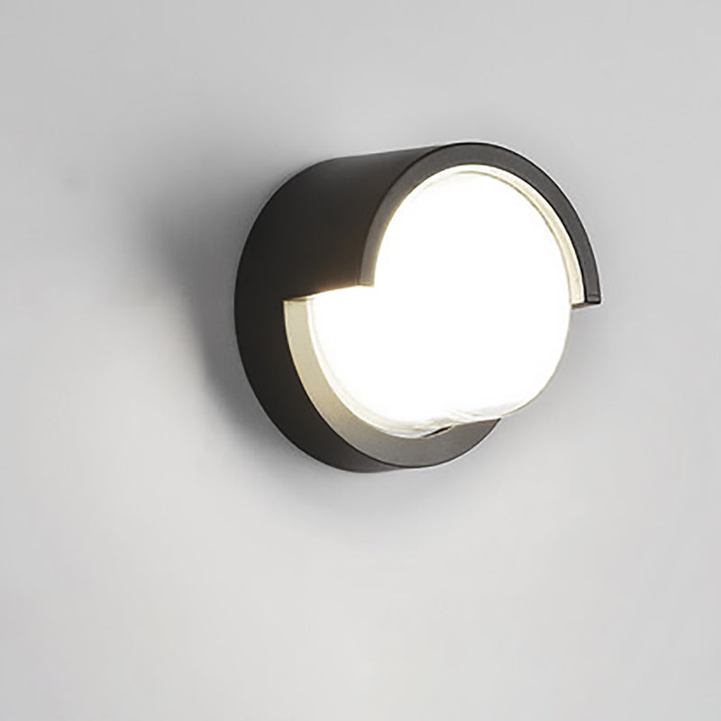 Modern Minimalist Waterproof Round Square Plastic Acrylic LED Wall Sconce Lamp For Garden | Kalsten