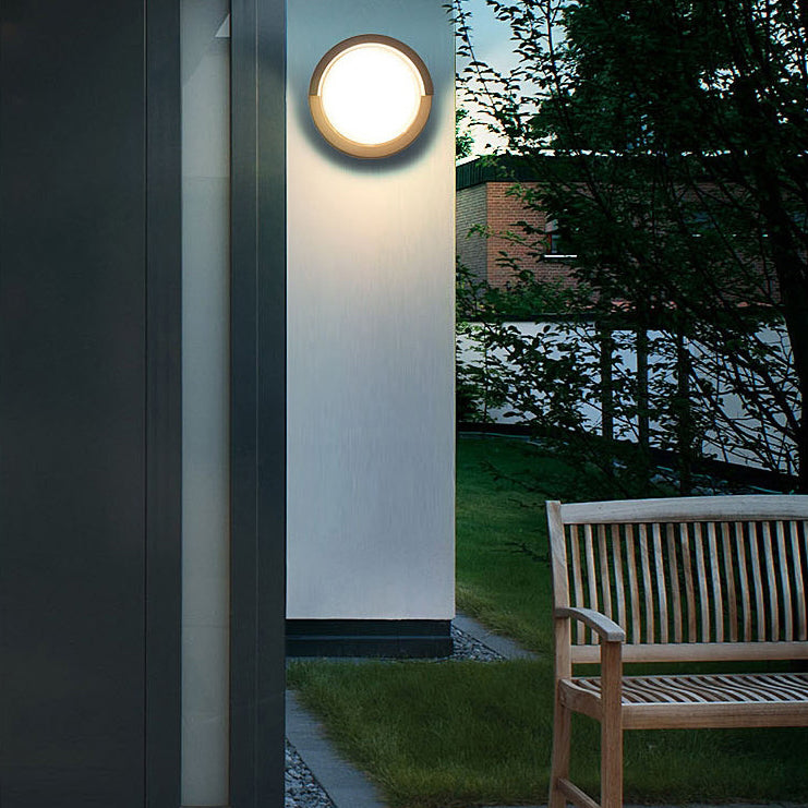 Modern Minimalist Waterproof Round Square Plastic Acrylic LED Wall Sconce Lamp For Garden | Kalsten