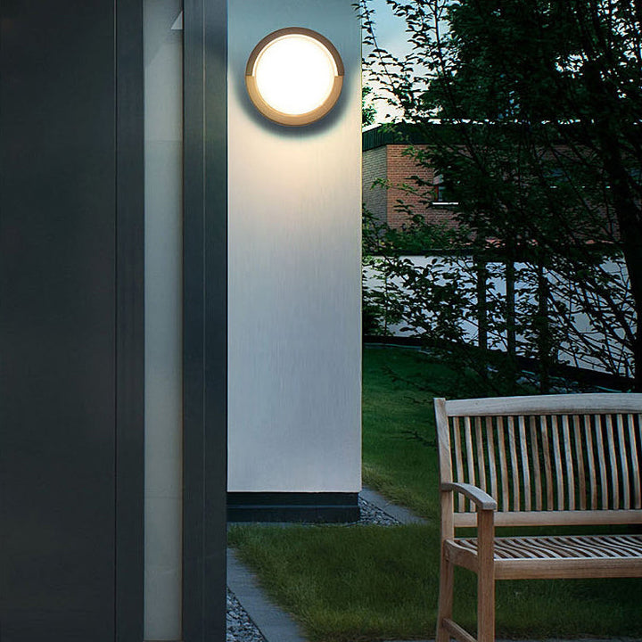 Modern Minimalist Waterproof Round Square Plastic Acrylic LED Wall Sconce Lamp For Garden | Kalsten