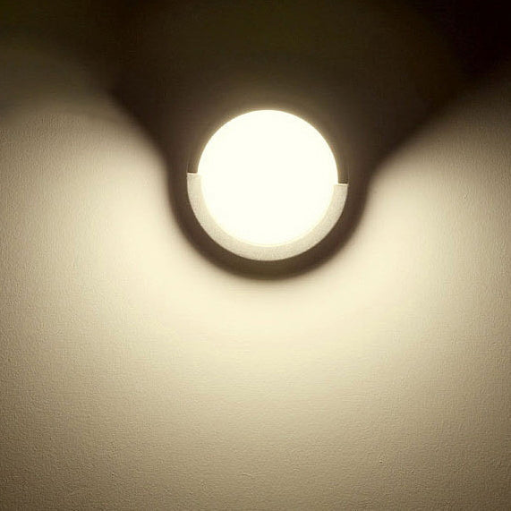 Modern Minimalist Waterproof Round Square Plastic Acrylic LED Wall Sconce Lamp For Garden | Kalsten