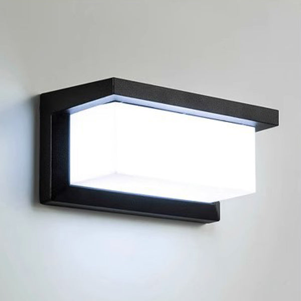 Modern Minimalist Rectangular Waterproof Aluminum LED Wall Sconce Lamp For Outdoor Patio | Kalsten