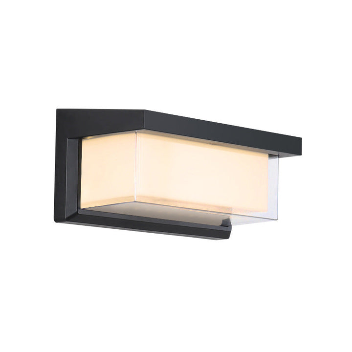 Modern Minimalist Rectangular Waterproof Aluminum LED Wall Sconce Lamp For Outdoor Patio | Kalsten