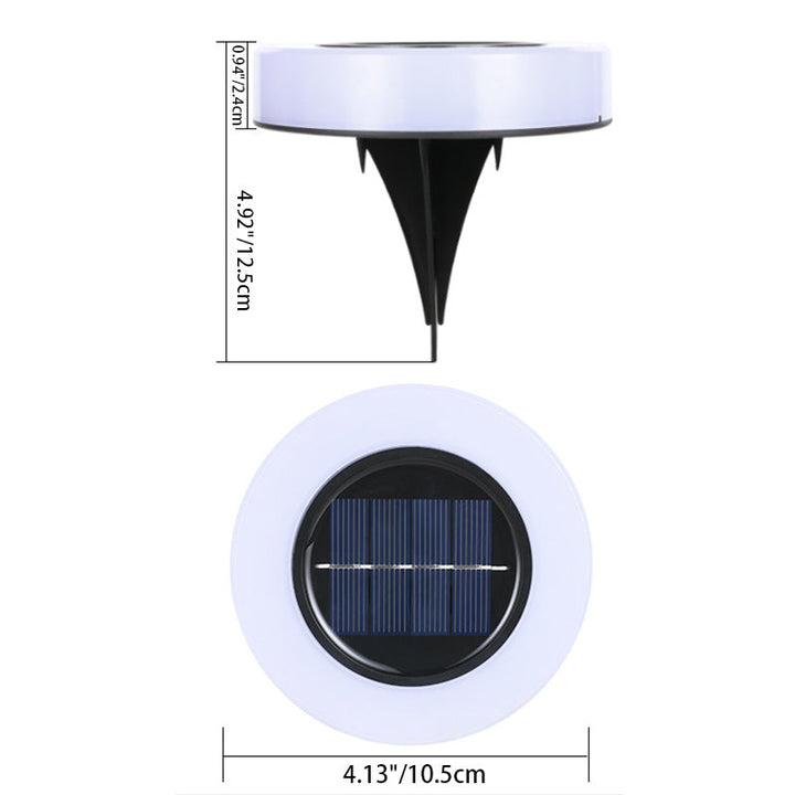 Modern Minimalist Solar Waterproof Round Cylinder Plastic ABS LED Ground Plug Landscape Light For Garden | Kalsten