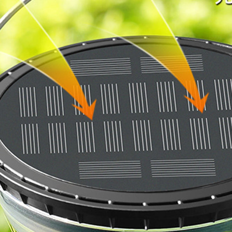 Modern Minimalist Solar Waterproof Cone Filigree PC ABS LED Pendant Light For Garden | Kalsten